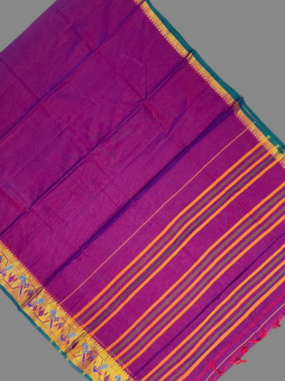 Narayanpet Magenta Cotton Saree CS249