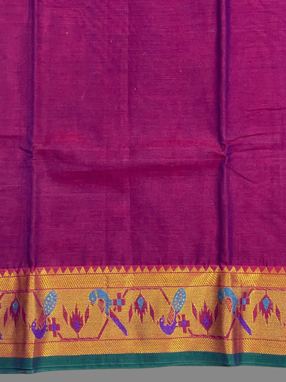 Narayanpet Magenta Cotton Saree CS249