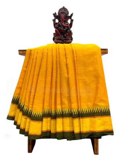 Narayanpet Yellow Cotton Sarees CS430