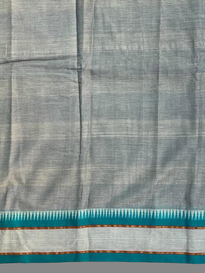 Narayanpet Grey Cotton Sarees CS436