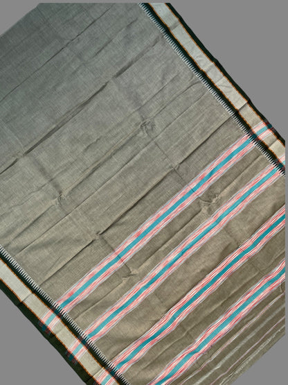 Narayanpet Grey Cotton Sarees CS434