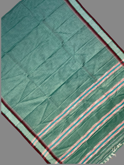 Narayanpet Pista Green Cotton Sarees CS433