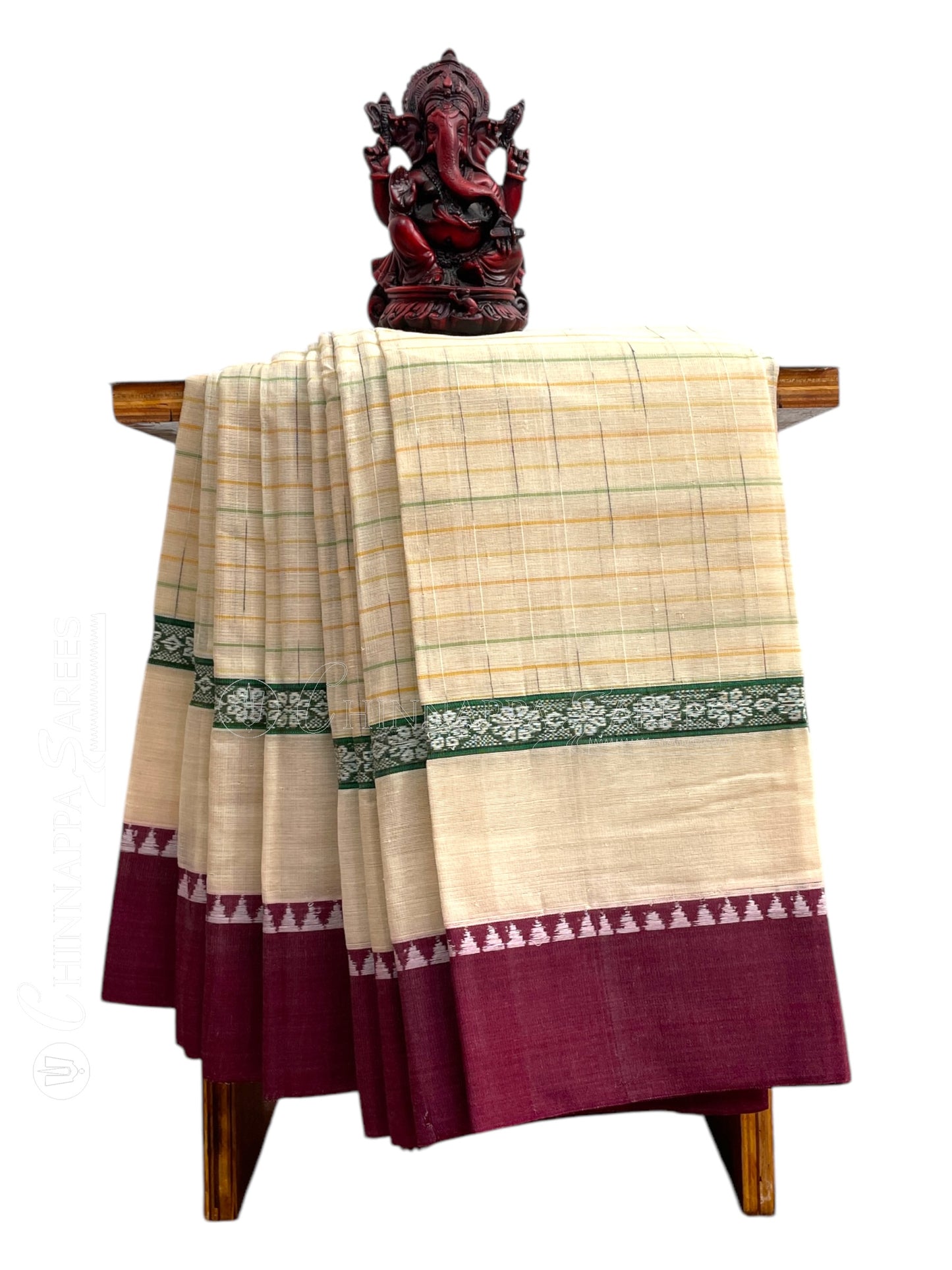 Narayanpet Half White Cotton Sarees CS461