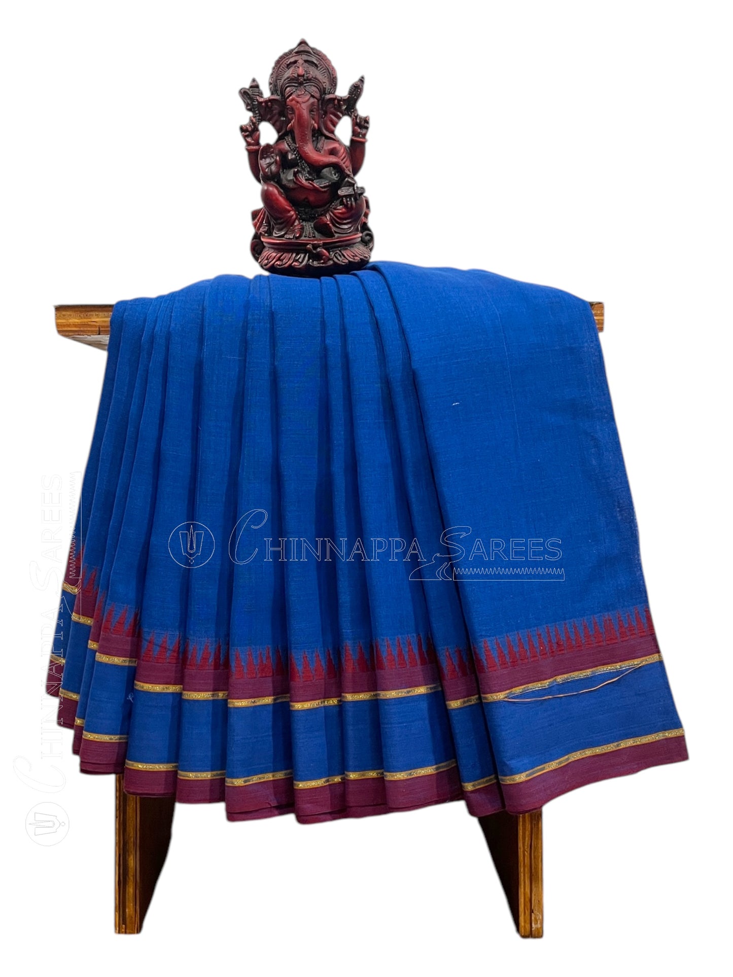 Narayanpet Royal Blue Cotton Sarees CS435