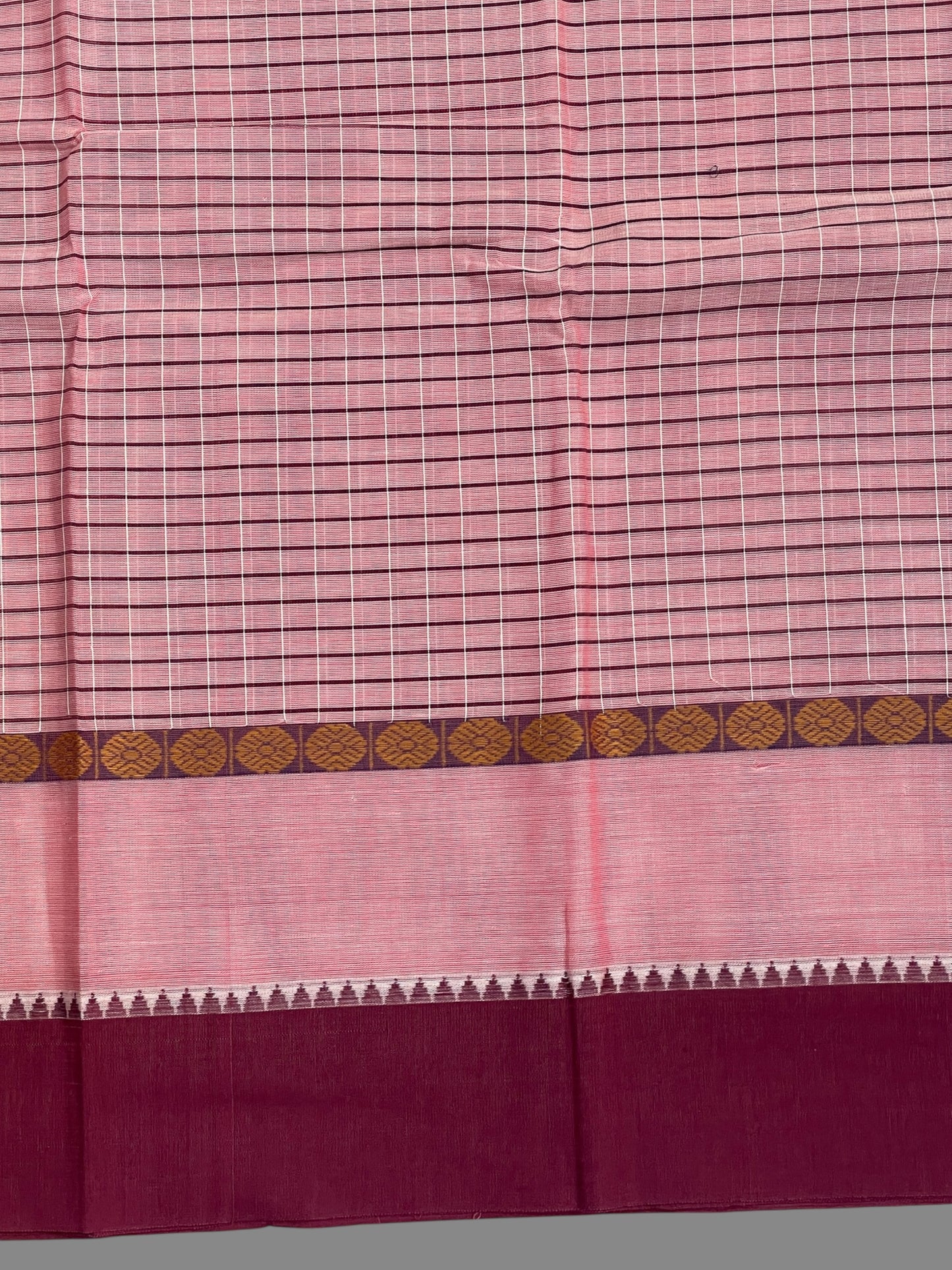 Narayanpet Pink Cotton Sarees CS456