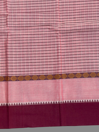 Narayanpet Pink Cotton Sarees CS456