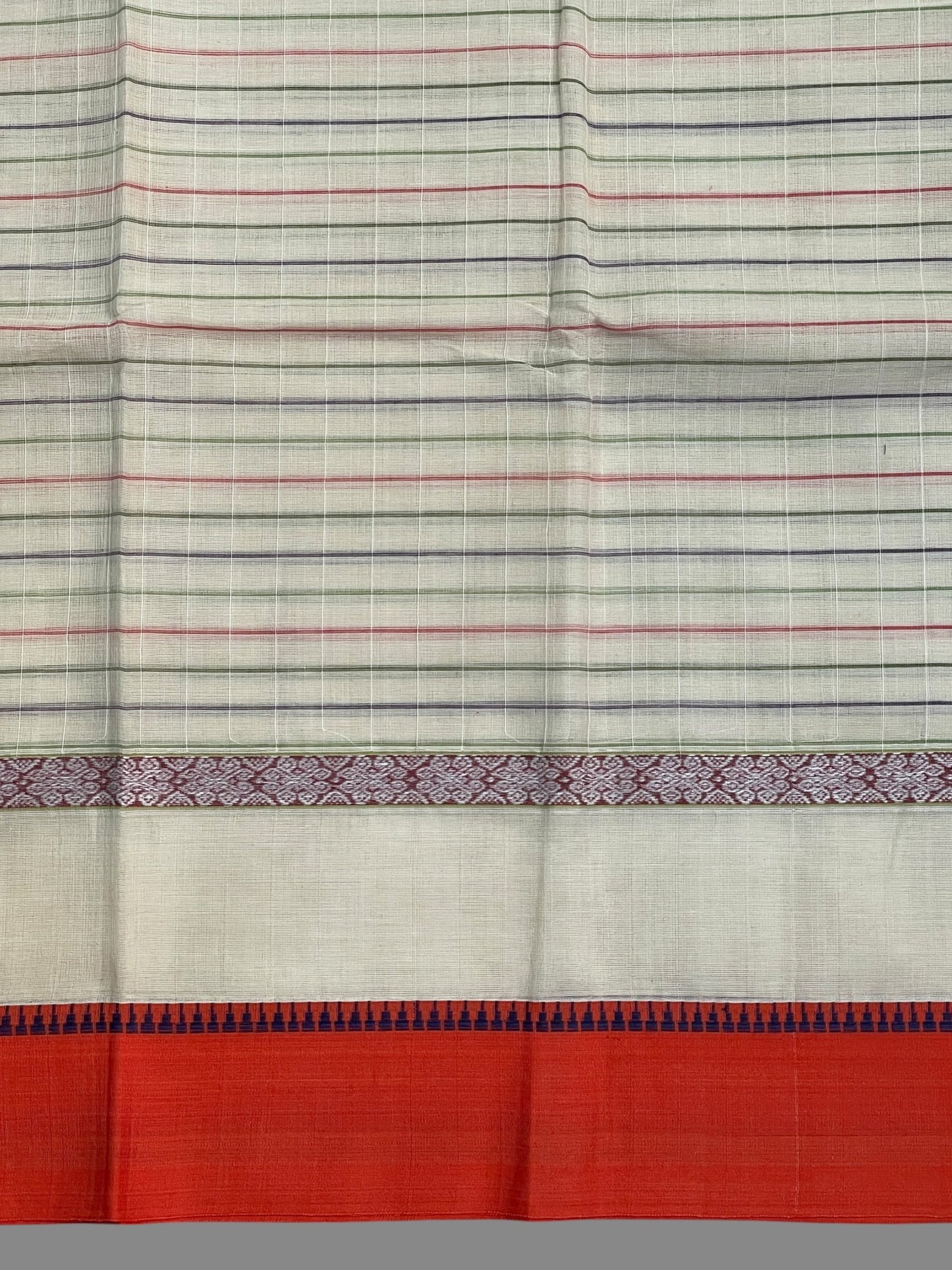 Narayanpet Half White Cotton Sarees CS457