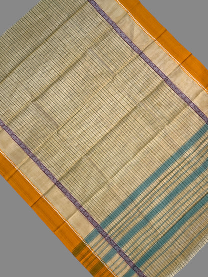 Narayanpet Yellow Cotton Sarees CS455