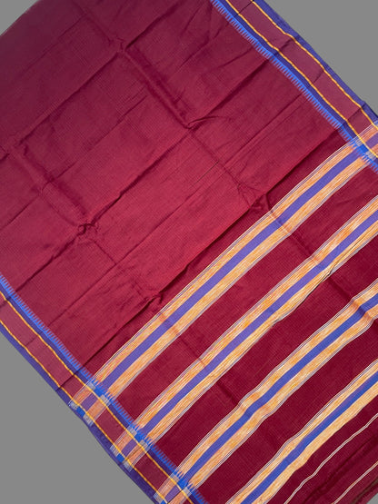 Narayanpet Brown Cotton Sarees CS450