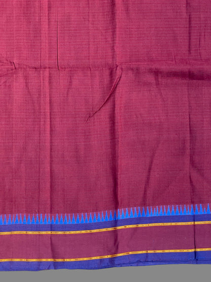 Narayanpet Brown Cotton Sarees CS450