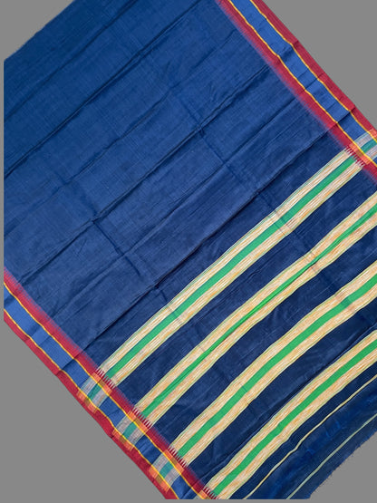 Narayanpet Royal Blue Cotton Sarees CS435