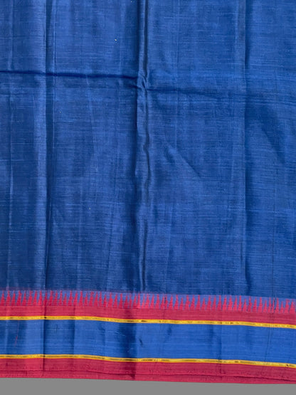 Narayanpet Royal Blue Cotton Sarees CS435