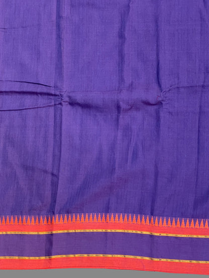 Narayanpet Violet Cotton Sarees CS443