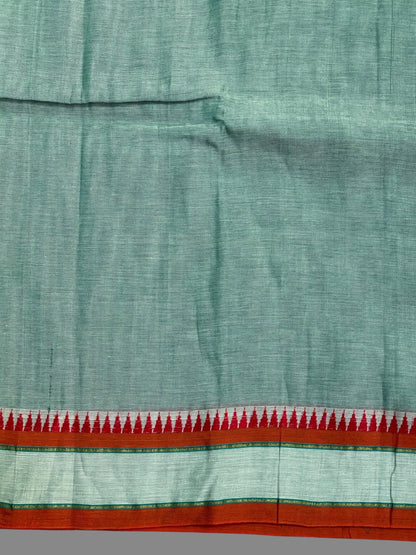 Narayanpet Pista Green Cotton Sarees CS467