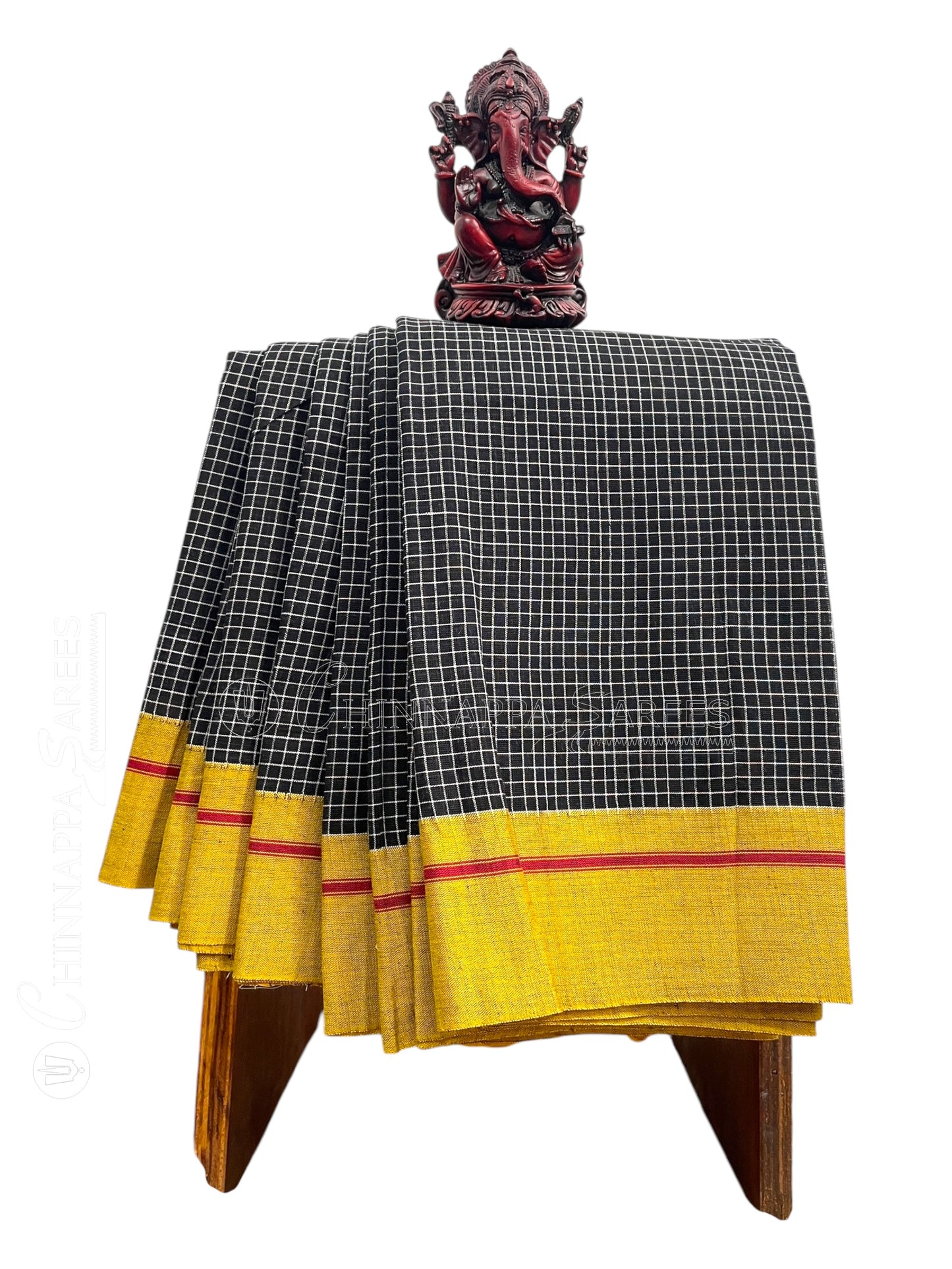 Narayanpet Black Cotton Saree CS479