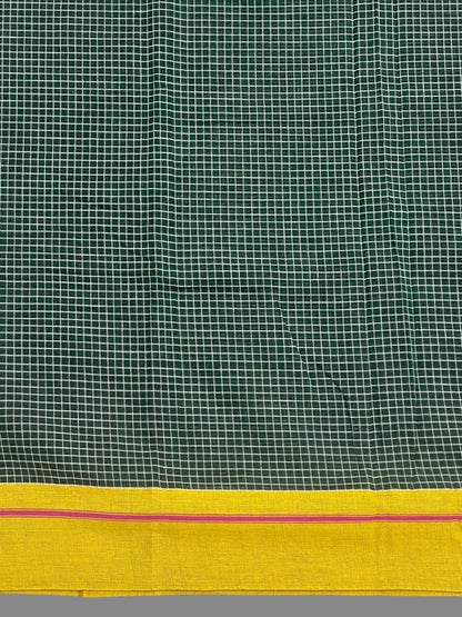 Narayanpet Green Cotton Saree CS487