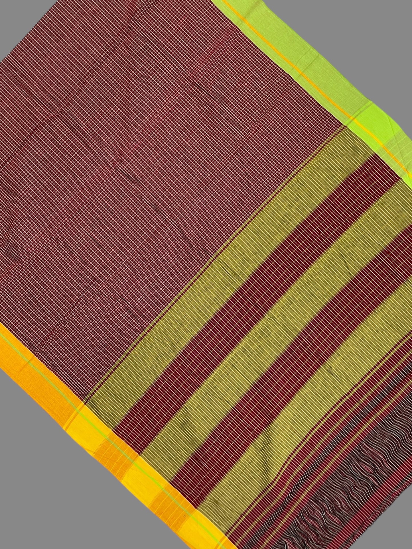 Narayanpet Brown Cotton Saree CS472