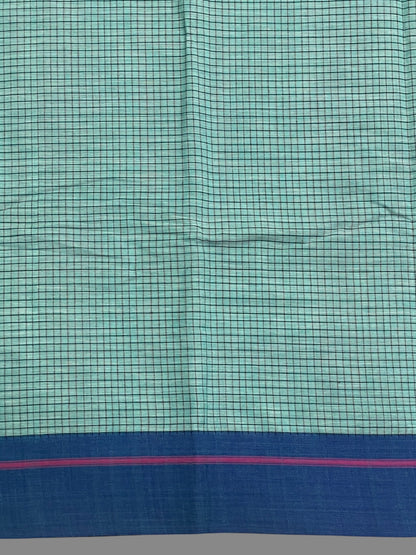 Narayanpet Light Rama Green Cotton Saree CS471