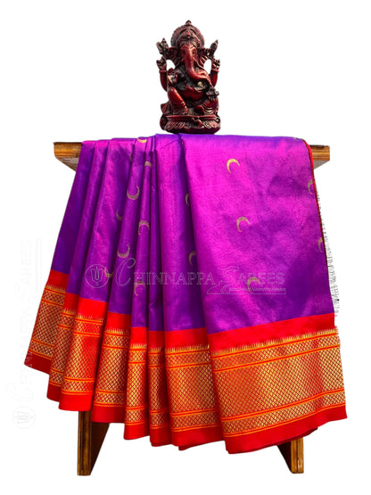 Paithani Magenta Pure Silk Saree