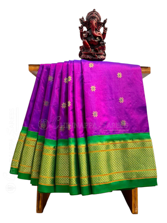 Paithani Magenta Pure Silk Saree