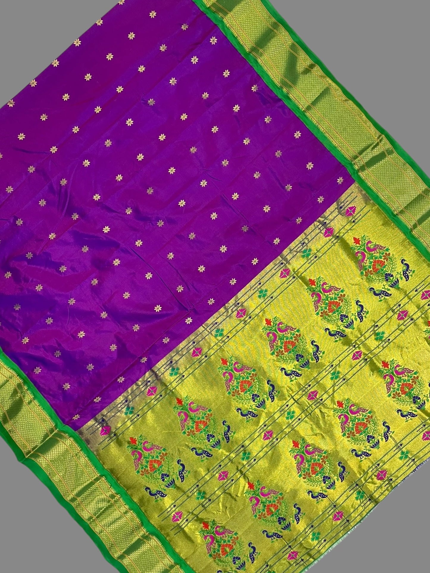 Paithani Magenta Pure Silk Saree