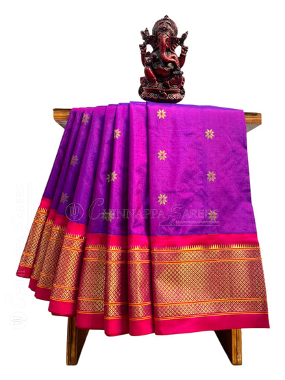 Paithani Magenta 2 Pure Silk Saree