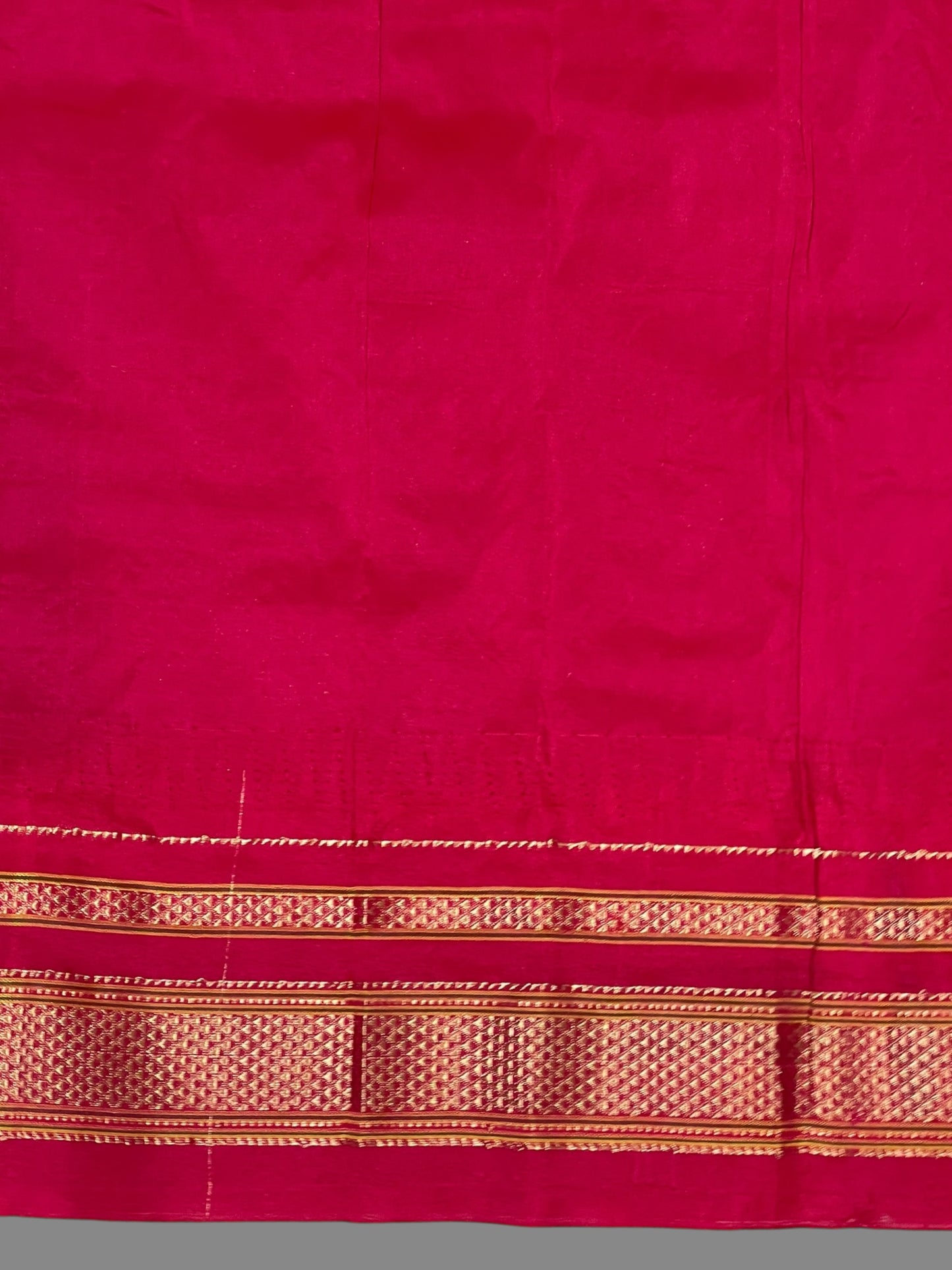 Peshwai Big Checks Royal Blue Pure Silk Saree