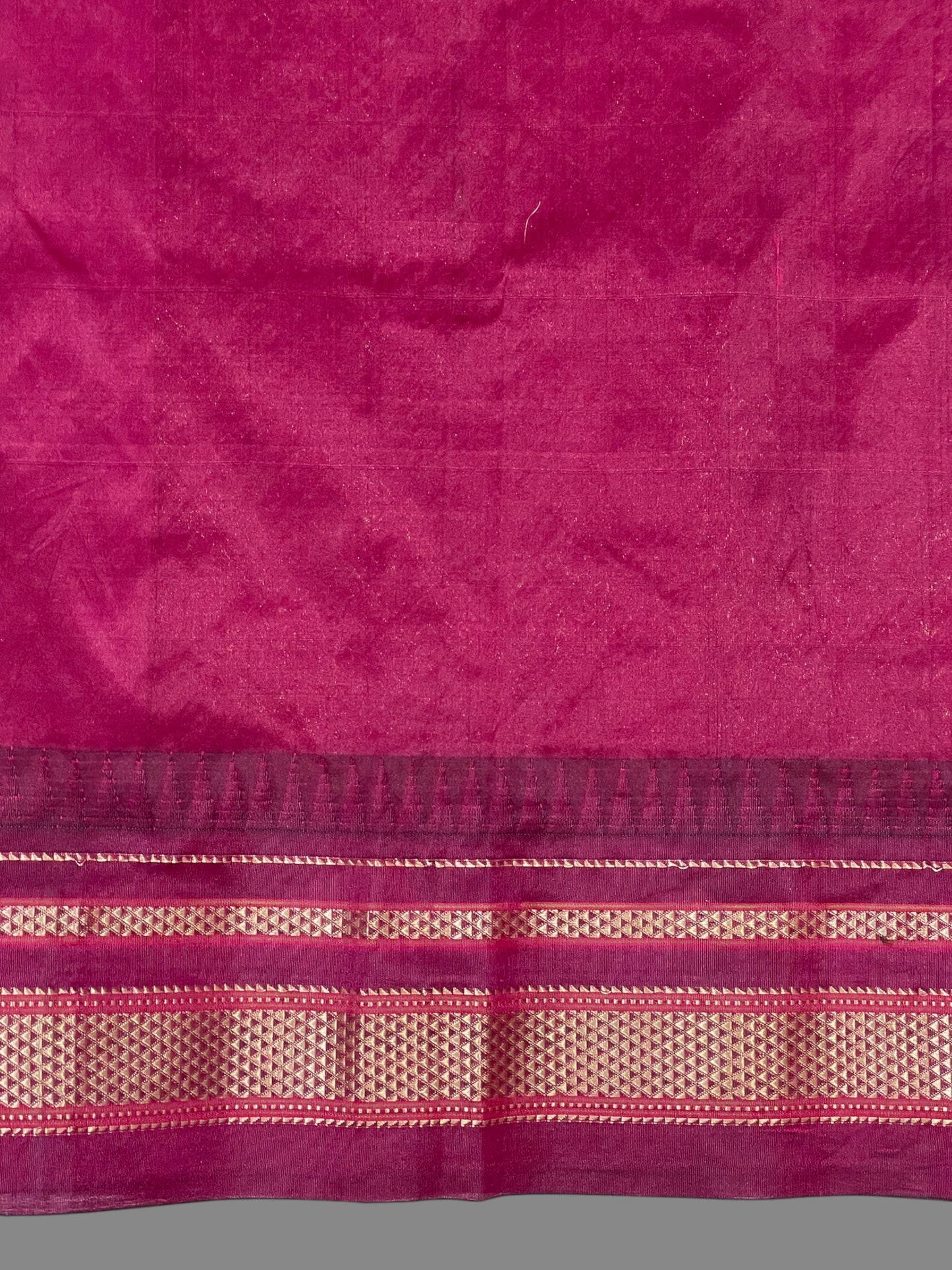 Peshwai Big Checks Yellow Pure Silk Saree