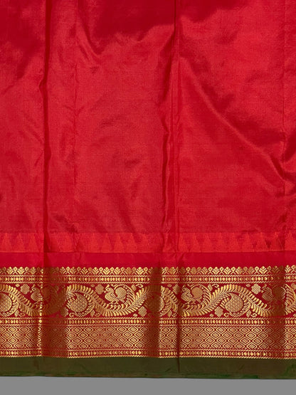 Ankita Border Ash Brown Pure Silk Saree