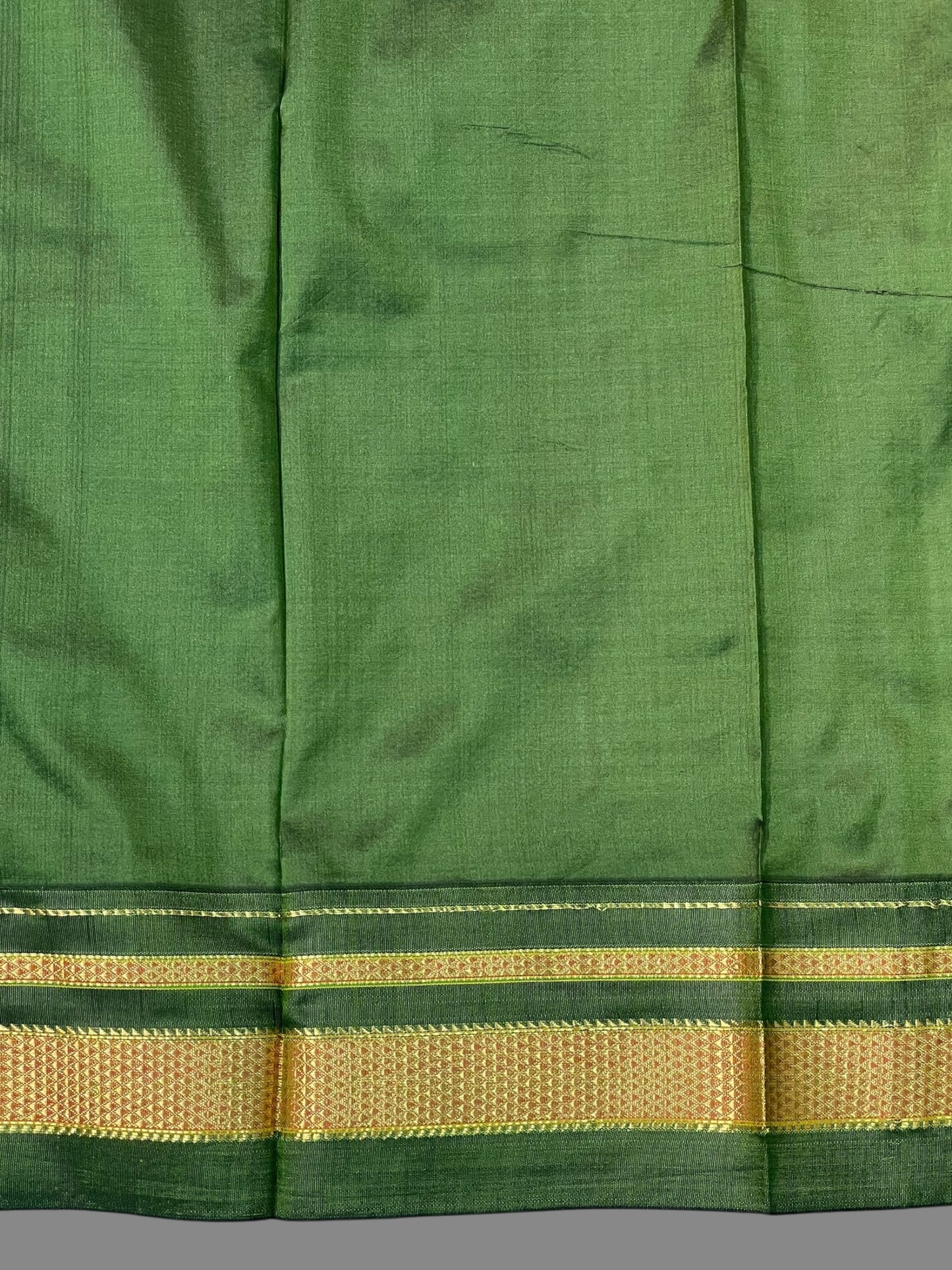 Peshwai Checks Cream 2 Pure Silk Saree