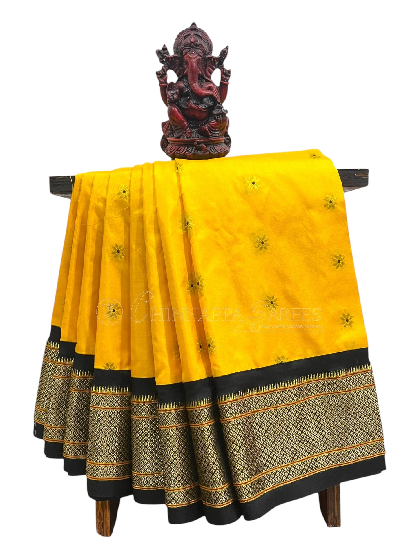 Paithani Yellow Pure Silk Saree