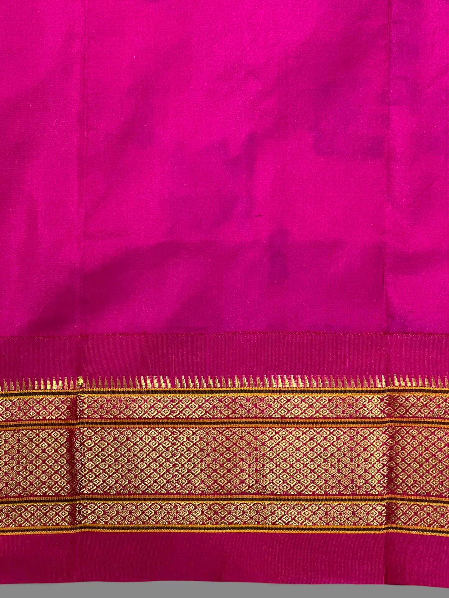 Pure Paithani Parrot Green Silk Saree