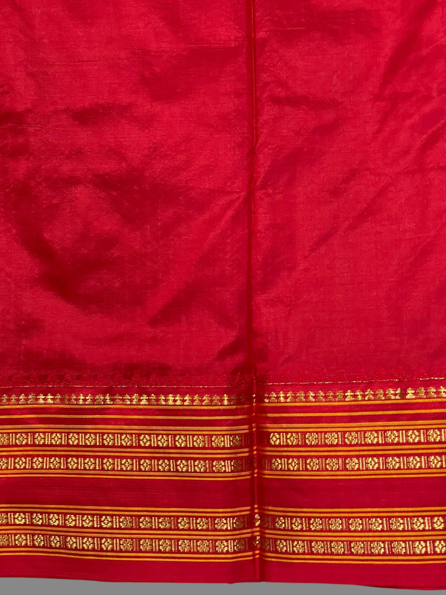 Narayanpet checks Rama Green Pure Silk Saree