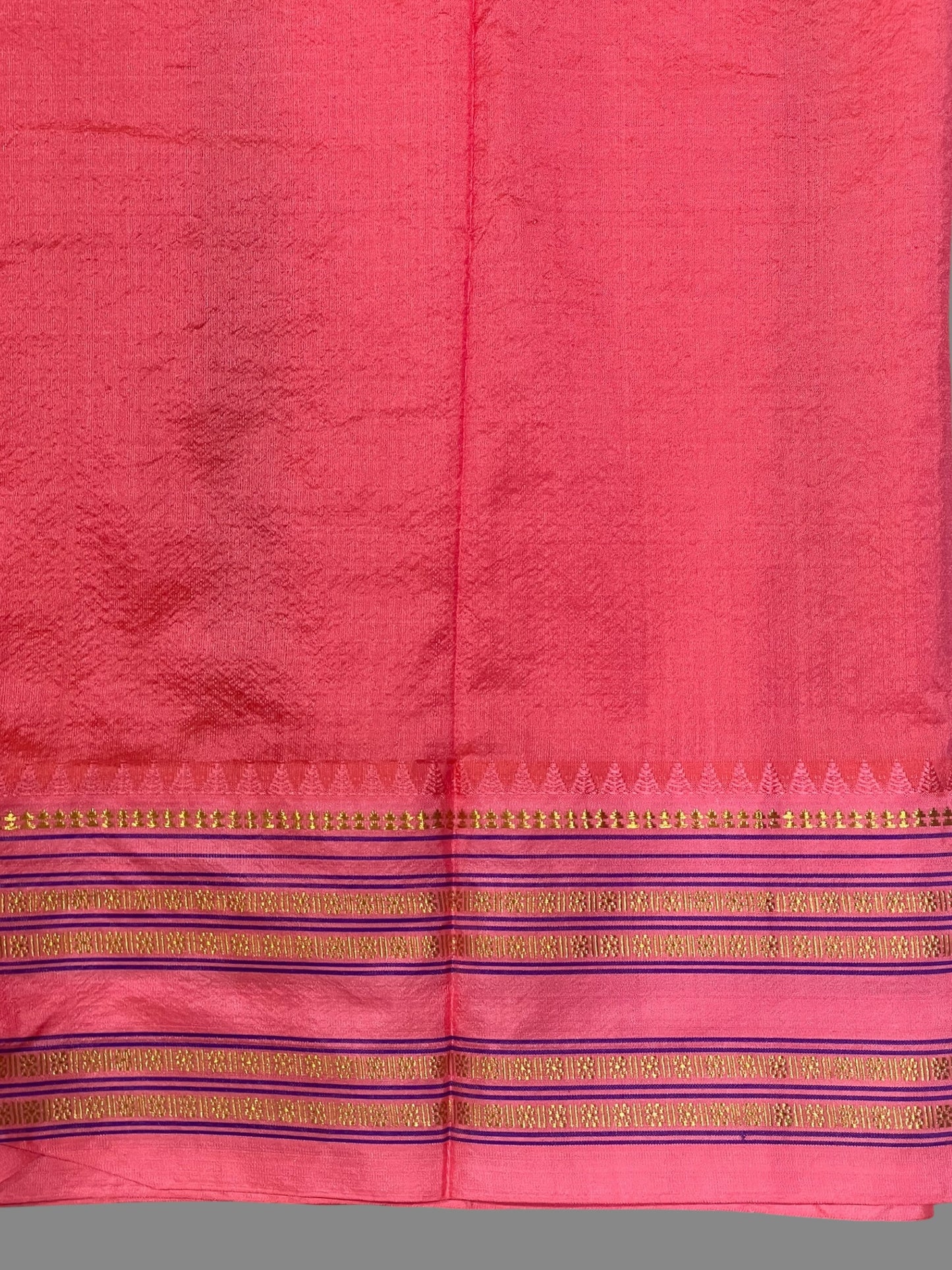 Narayanpet checks Burgundy Pure Silk Saree