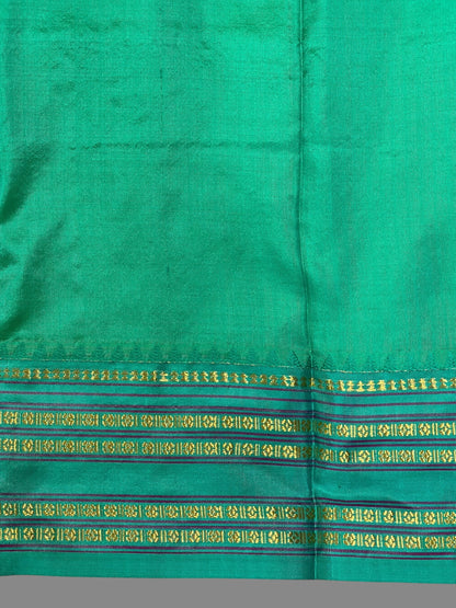 Narayanpet checks Violet Pure Silk Saree