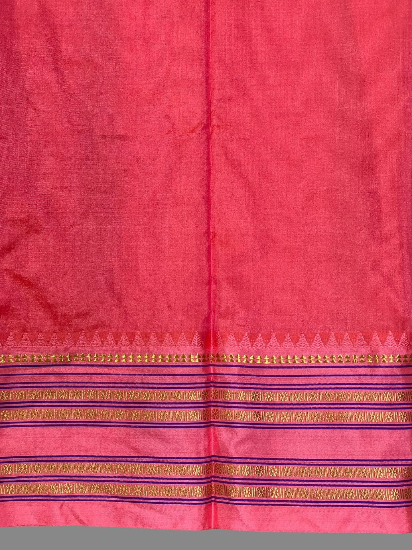 Narayanpet checks Rama Blue Pure Silk Saree