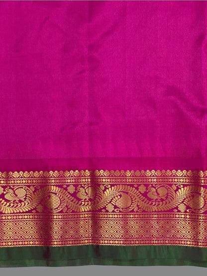 Shilpi  Border Golden Brown Pure Silk Saree