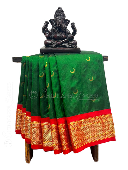 Paithani Green 1 Pure Silk Saree