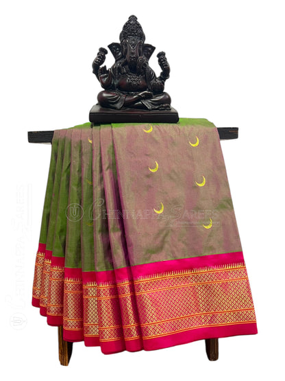 Paithani Cheeku Pure Silk Saree