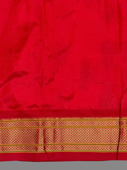 Pure Paithani Dark Purple Silk Saree