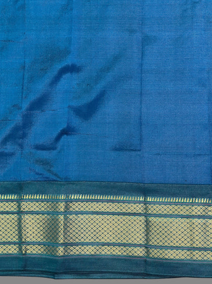 Pure Paithani Mint Green Silk Saree