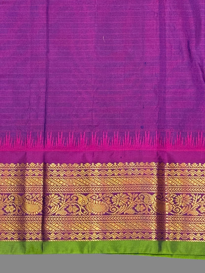 Bridal Big Checks Butta Emerald Green Pure Silk Sarees