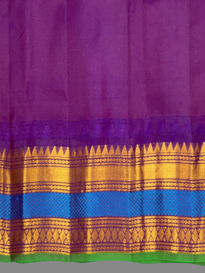 Venkat Giri Checks Yellow Pure Silk Saree