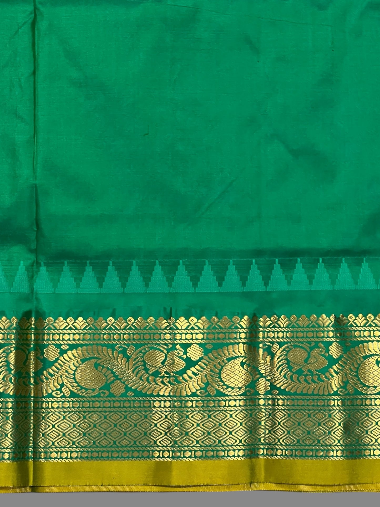 Shilpi Border Golden Yellow Pure Silk Saree