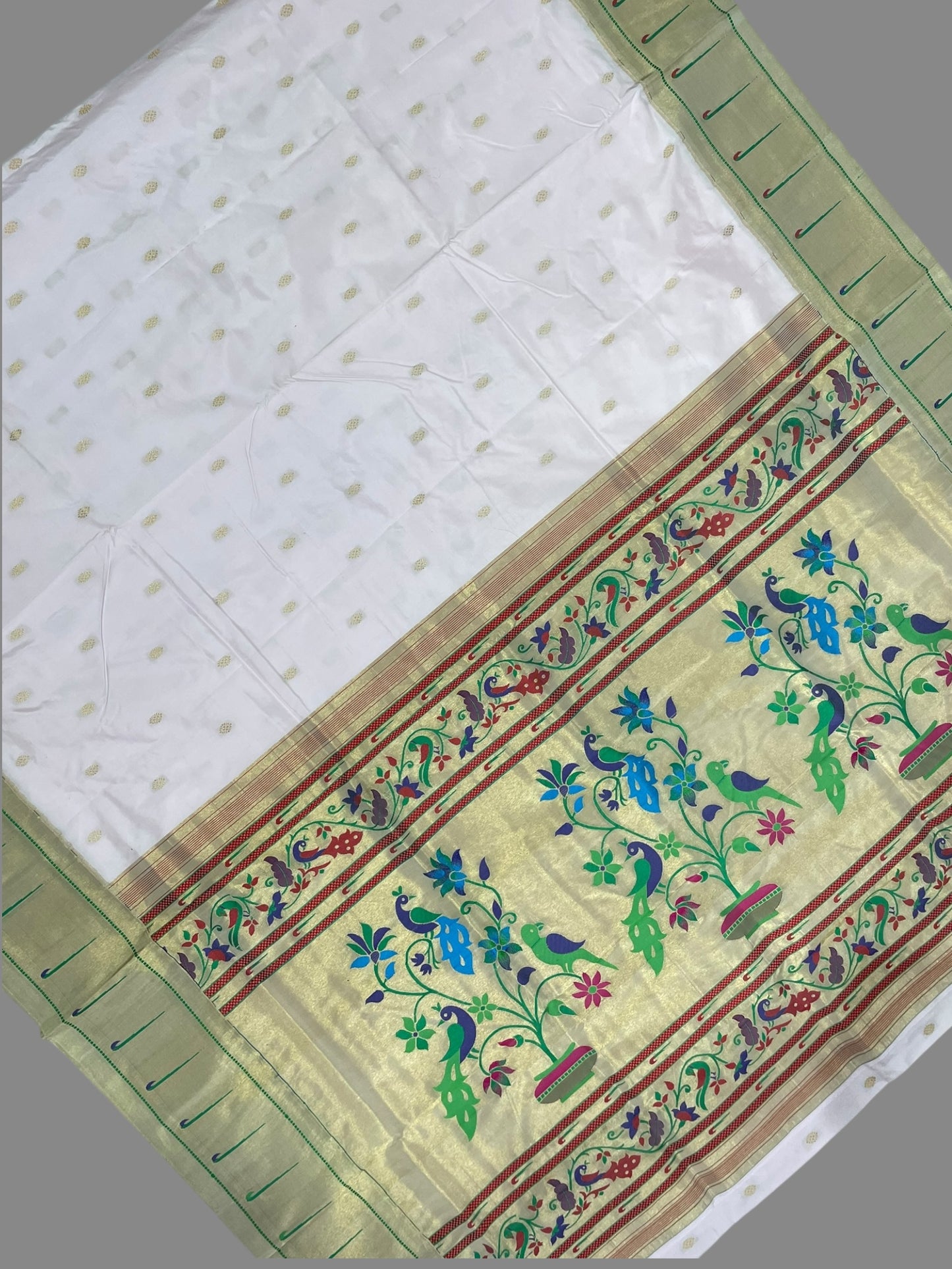 Single Muniya Border Very Light Pink Silk Saree