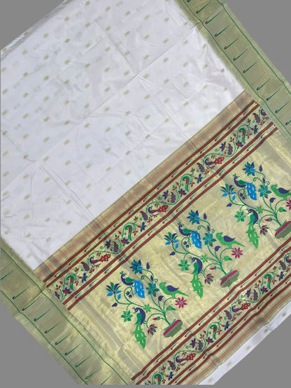 Single Muniya Border Very Light Pink Silk Saree