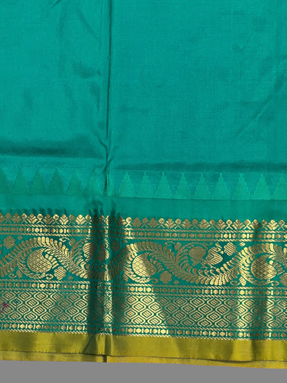 Shilpi  Border Magenta Pure Silk Saree