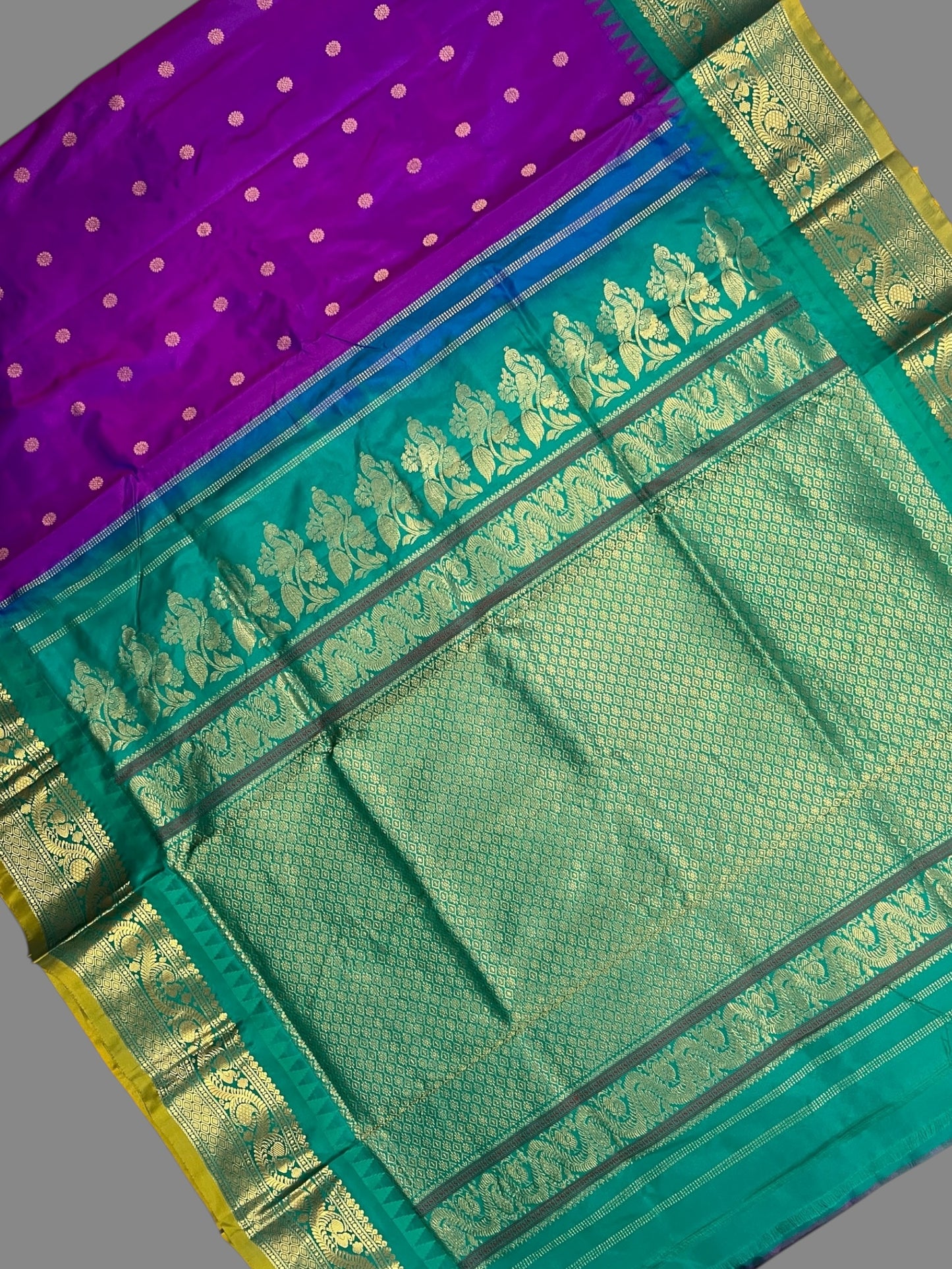 Shilpi  Border Magenta Pure Silk Saree