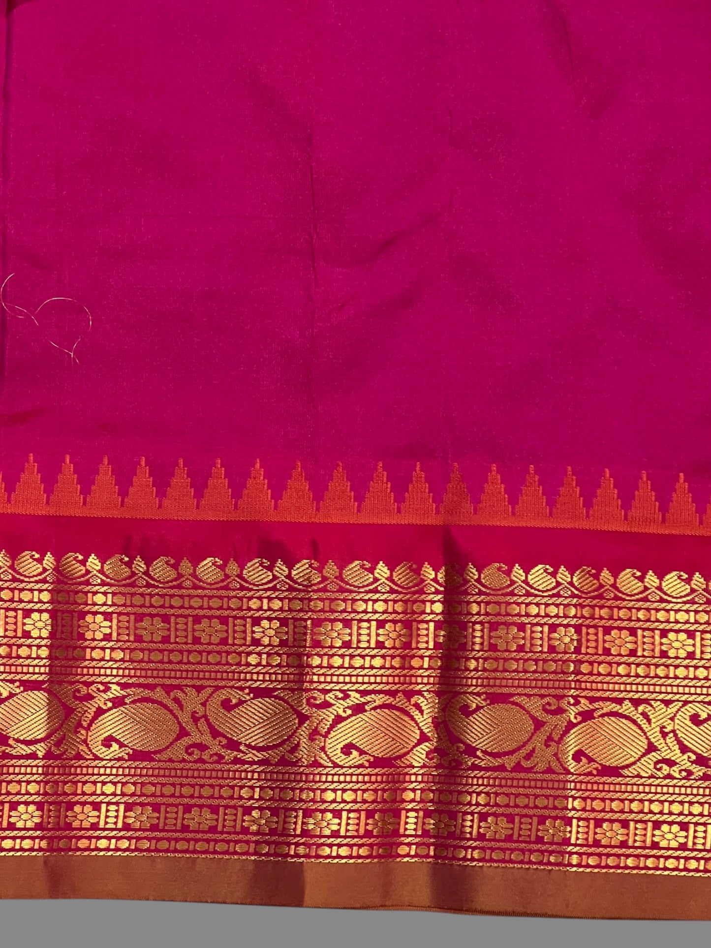 Bridal Big Checks Butta Blue Pure Silk Sarees