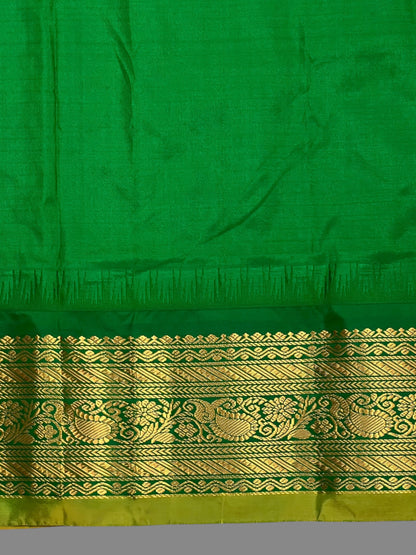 Gadwal Small Checks Butta Light Pink Pure Silk Sarees